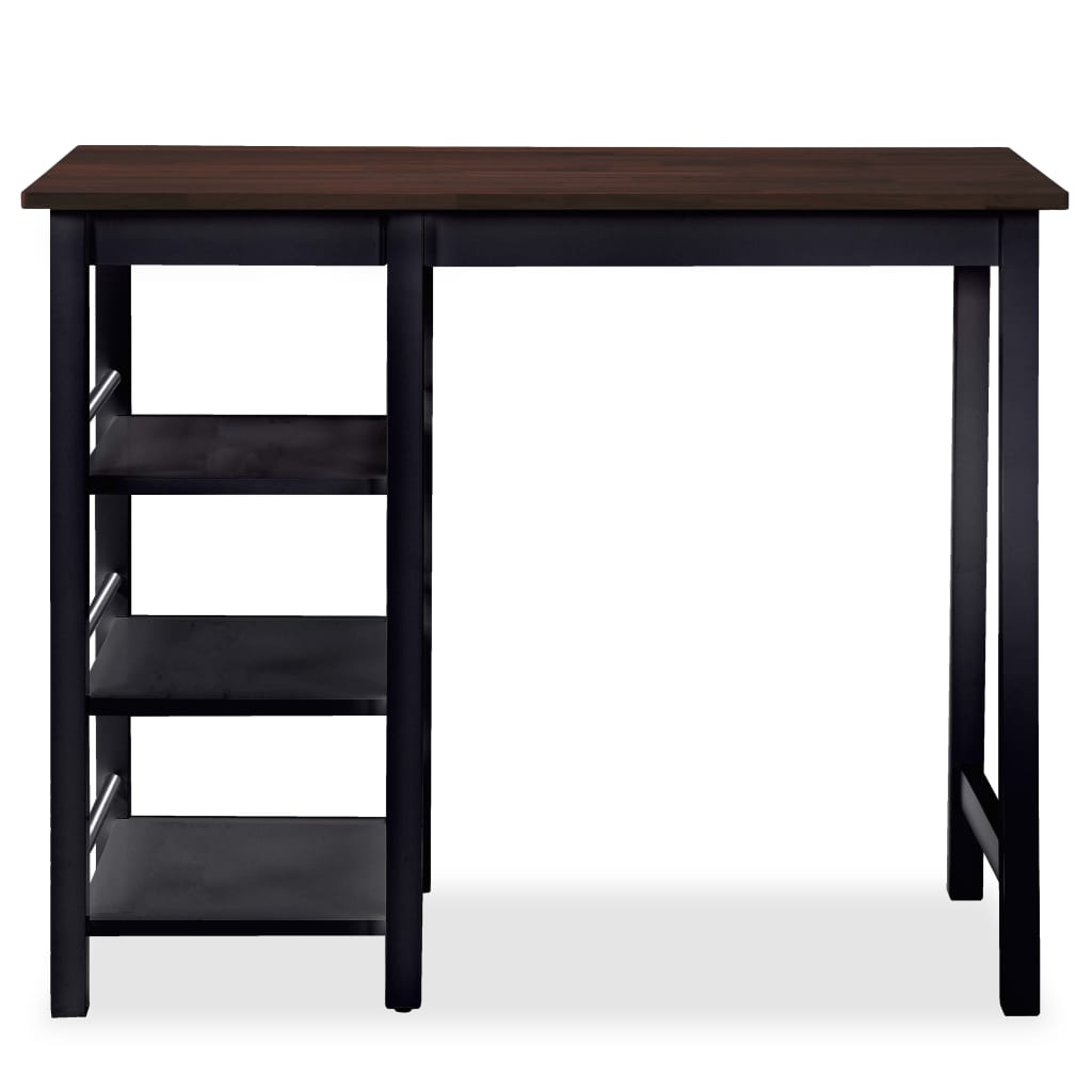 Barset 3-delige MDF zwart