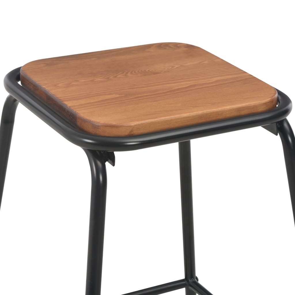 3-delige Barset staal bruin