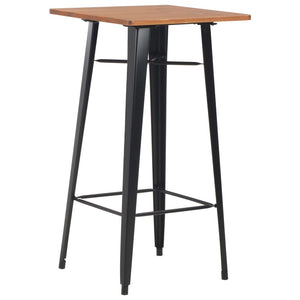 3-delige Barset staal bruin