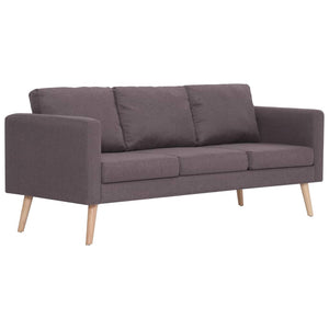 2-delig Bankstel stof taupe