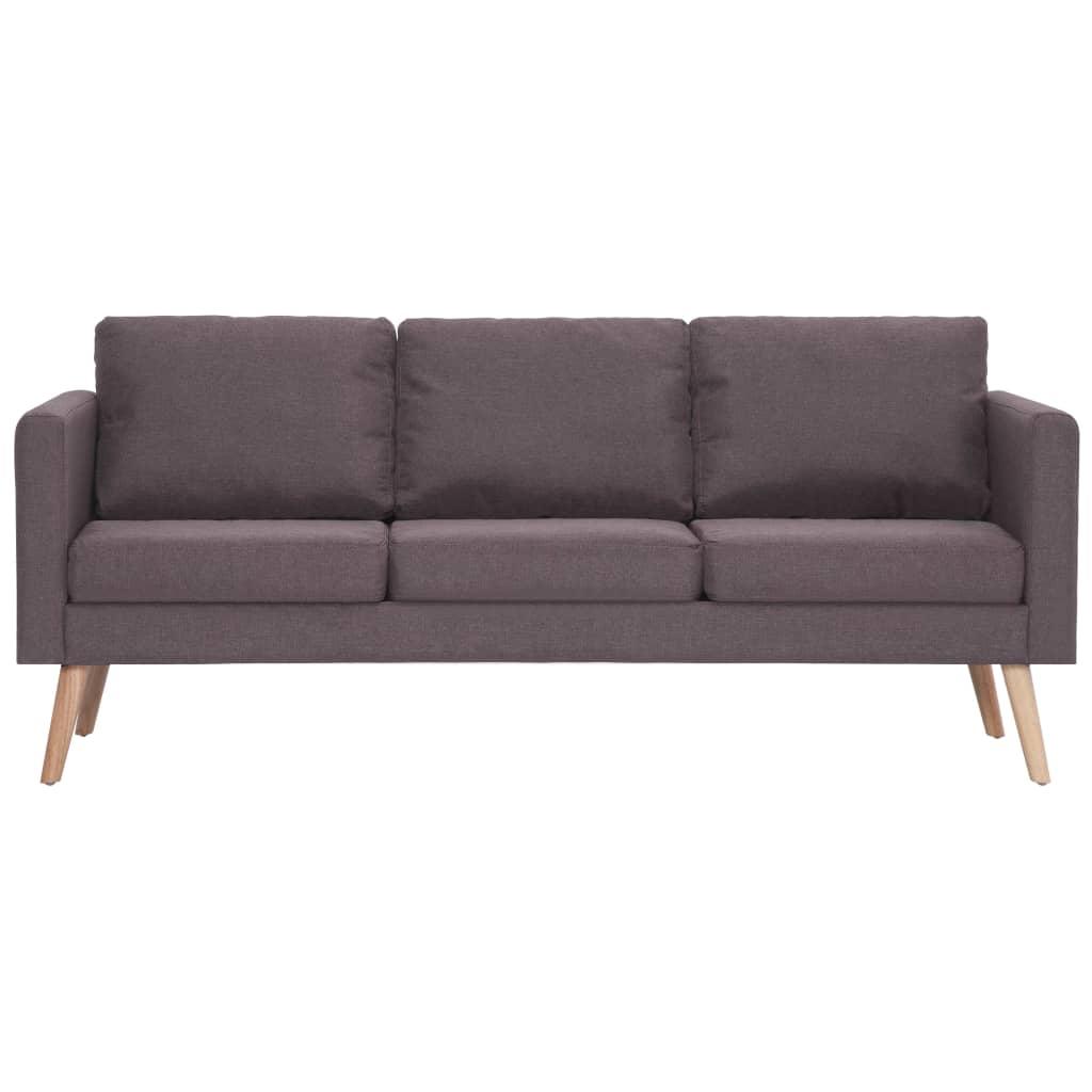 2-delig Bankstel stof taupe