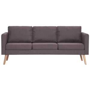 2-delig Bankstel stof taupe