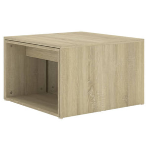 3-delige Salontafelset 60x60x38 cm sonoma eikenkleurig
