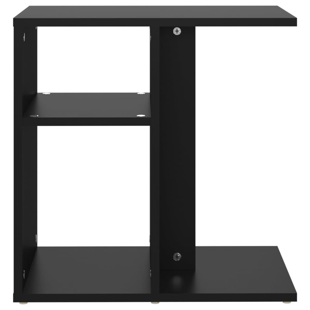 Bijzettafel 50x30x50 cm spaanplaat zwart