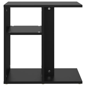 Bijzettafel 50x30x50 cm spaanplaat zwart