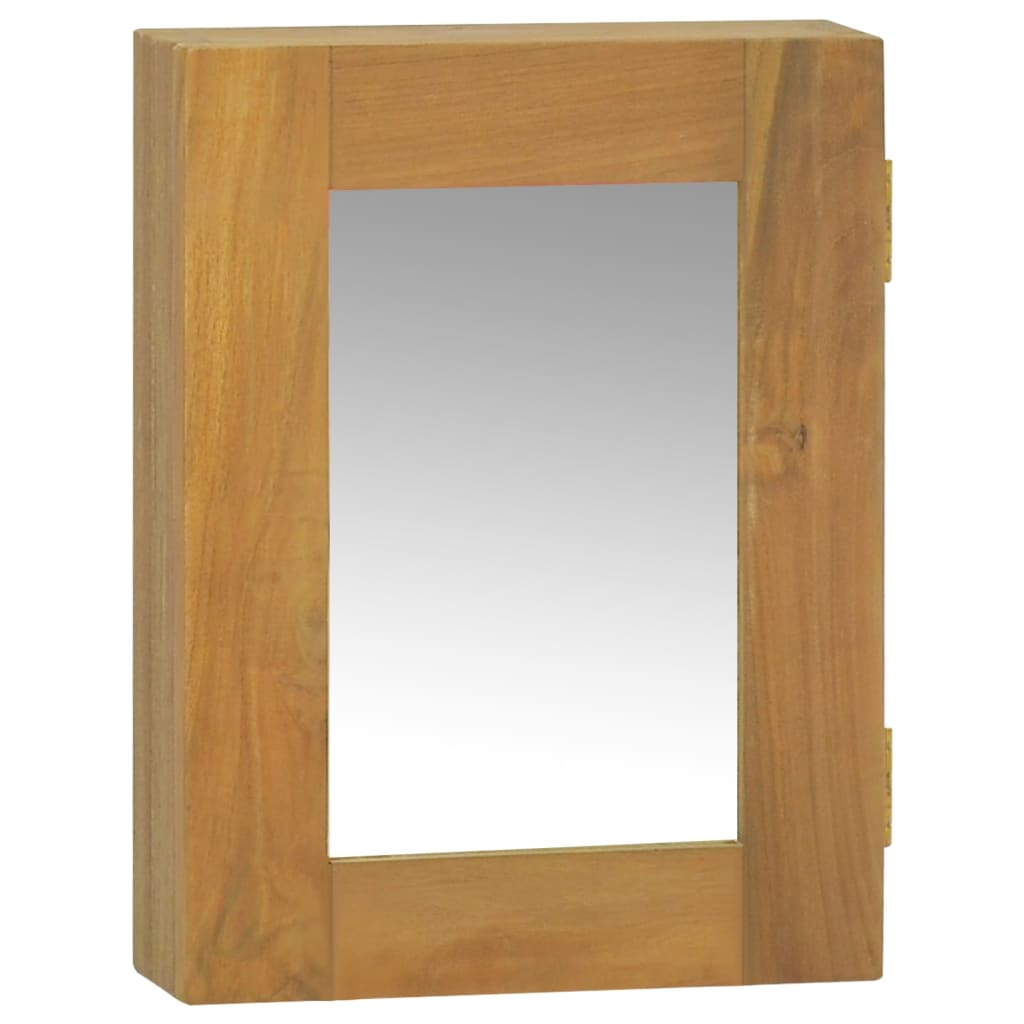 Spiegelkast 30x10x40 cm massief teakhout