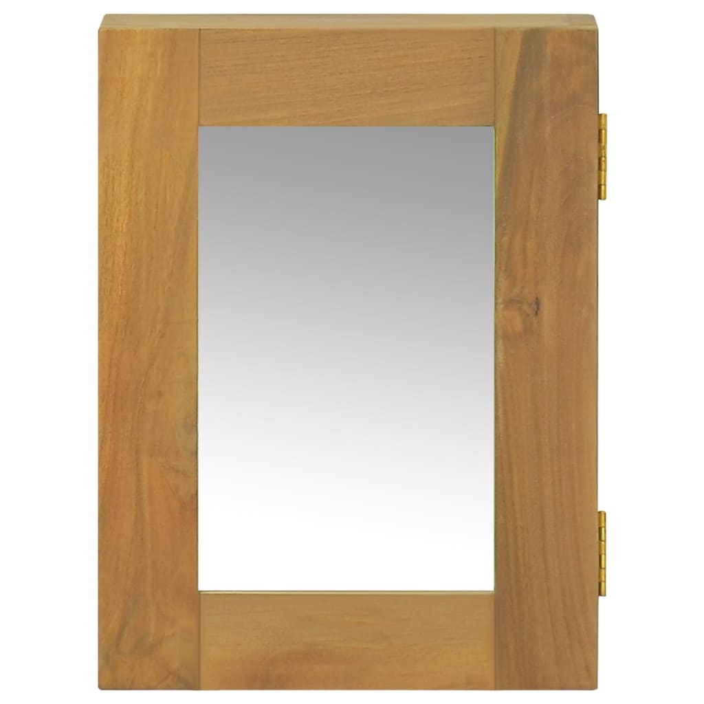 Spiegelkast 30x10x40 cm massief teakhout