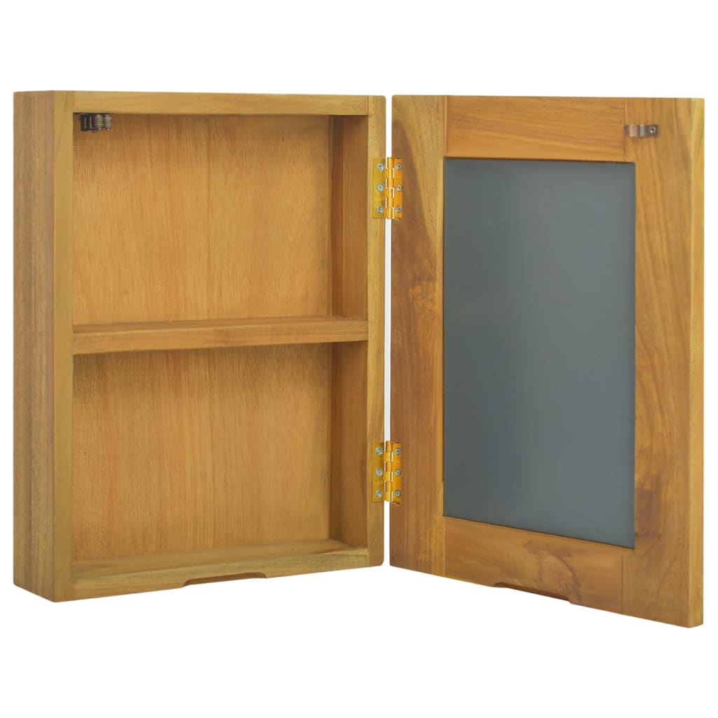 Spiegelkast 30x10x40 cm massief teakhout