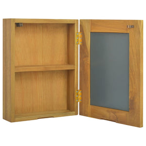 Spiegelkast 30x10x40 cm massief teakhout