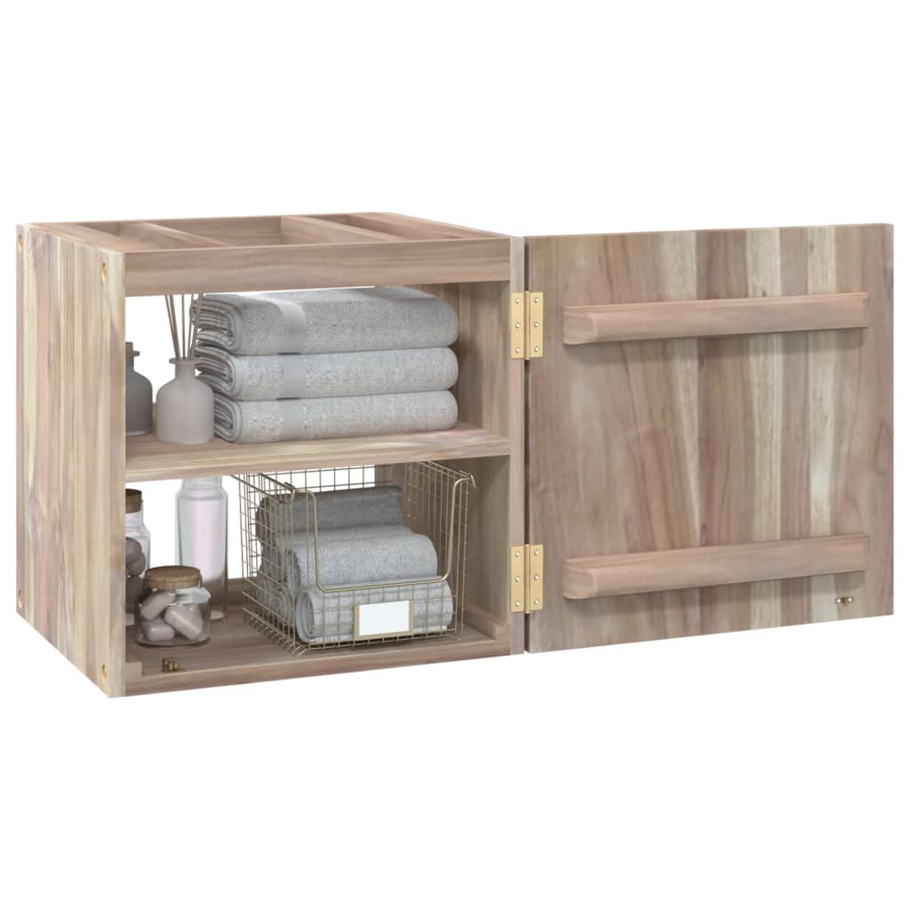 Badkamerwandkast 41x38x40 cm massief teakhout