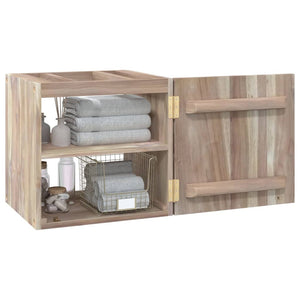 Badkamerwandkast 41x38x40 cm massief teakhout