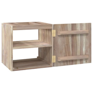 Badkamerwandkast 41x38x40 cm massief teakhout