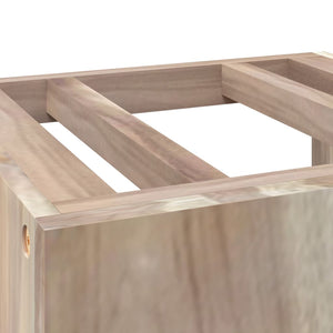 Badkamerwandkast 41x38x40 cm massief teakhout