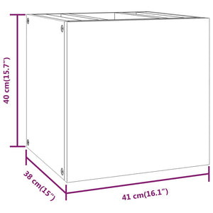 Badkamerwandkast 41x38x40 cm massief teakhout