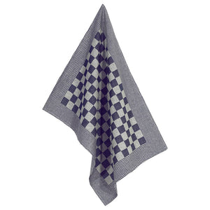 50-delige Keukendoekenset katoen blauw en wit