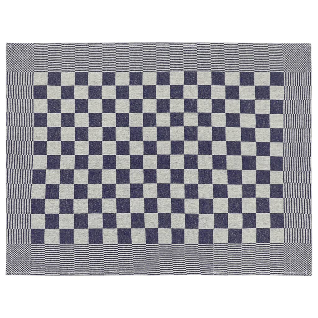 50-delige Keukendoekenset katoen blauw en wit