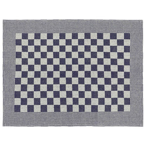 50-delige Keukendoekenset katoen blauw en wit