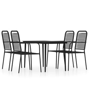 5-delige Tuinset zwart