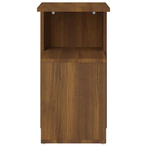 Bijzettafel 36x30x56 cm bewerkt hout bruineikenkleurig