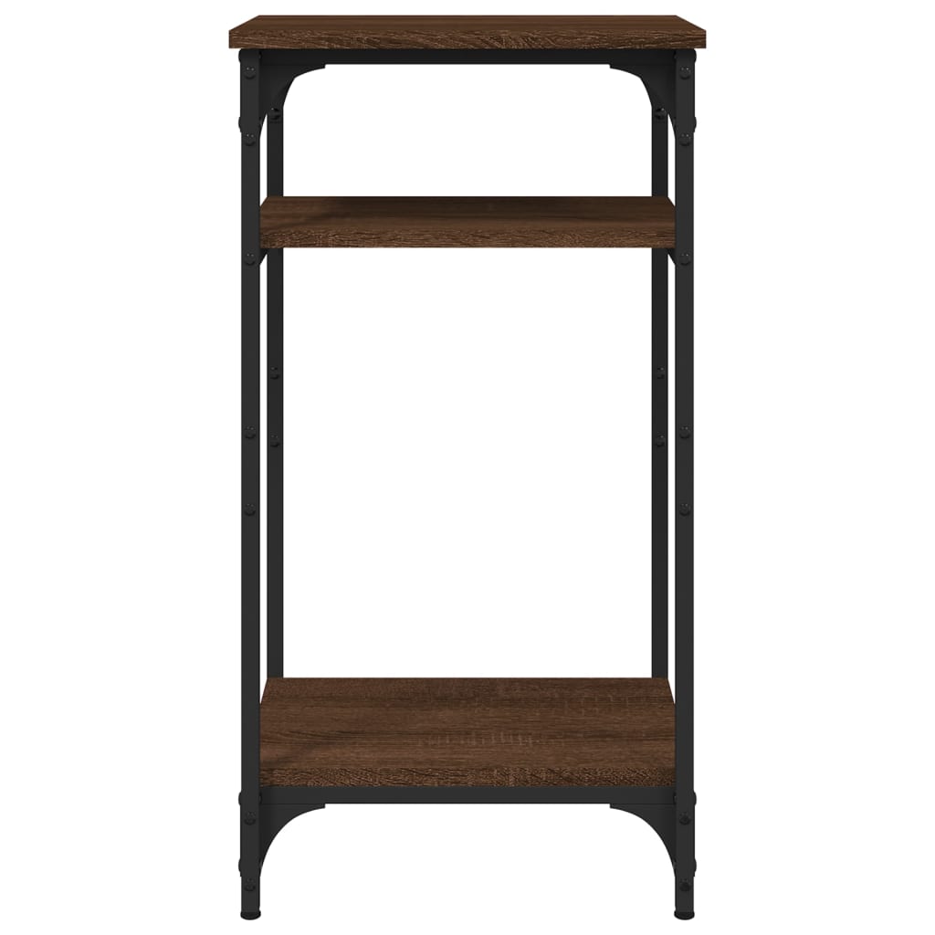Bijzettafel 40x30x75 cm bewerkt hout bruineikenkleurig