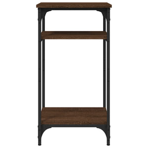 Bijzettafel 40x30x75 cm bewerkt hout bruineikenkleurig