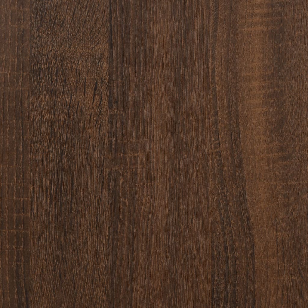 Bijzettafel 40x30x75 cm bewerkt hout bruineikenkleurig
