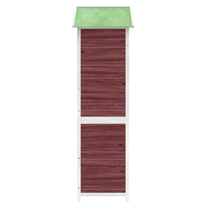Tuinschuur 120x53,5x170 cm massief grenenhout mokkakleurig