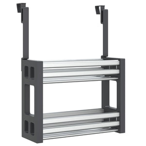 Rek voor onder de gootsteen 34x12x26 cm aluminium