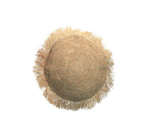 Bazar Bizar | De raffia kussenhoes - Rond